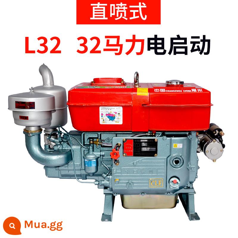 Động cơ diesel xi-lanh đơn Thường Châu 1115 động cơ nhỏ làm mát bằng nước 15 18 20 mã lực máy kéo nông nghiệp - Khởi động điện L32