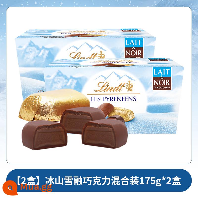 lindt Sô cô la Lindt iceberg Thụy Sĩ 3 hộp sô cô la nham thạch nhập khẩu Pháp quà tặng lễ hội cho bạn gái - [2 hộp] Iceberg Snow Melted Chocolate Mix 175g*2 hộp