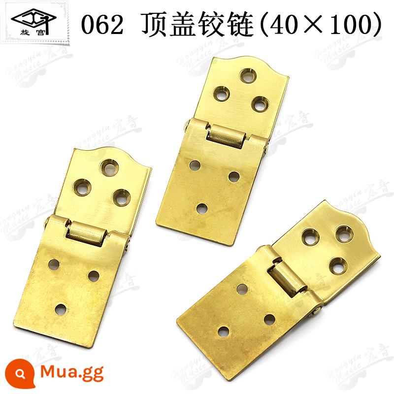 Xoay cung điện đàn piano điều chỉnh công cụ bảo trì 061 62 63 64 nắp trên phổ giá đỡ bản lề cạnh thẳng ren phụ kiện bản lề - 062 bản lề nắp trên 1 bộ 3 cái (40×100) không kèm ốc vít