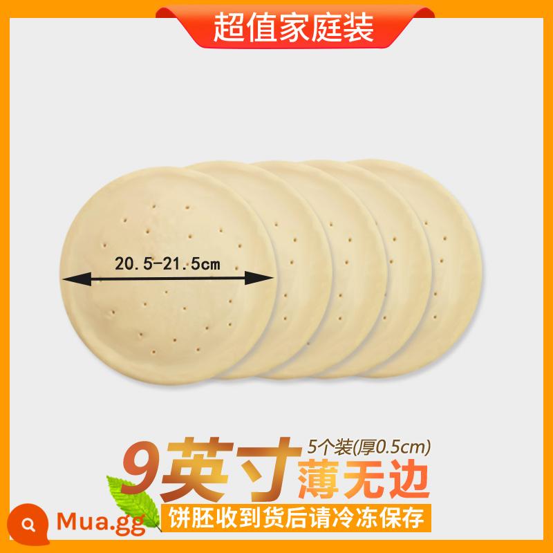 5 689 phôi bánh pizza 10 inch bánh pizza đáy mỏng không viền bán thành phẩm bữa ăn bánh pizza nguyên liệu ăn liền - 5 mảnh không viền mỏng 9 inch