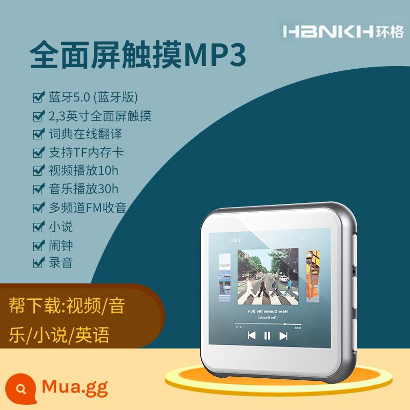 Huange Hbnkh Touch Màn hình MP4 Máy nghe nhạc MP3 Xem tiểu thuyết MP5 Bluetooth Bluetooth Casual Student English - Phiên bản từ điển Bluetooth màu trắng (cảm ứng toàn màn hình 2,3 inch)