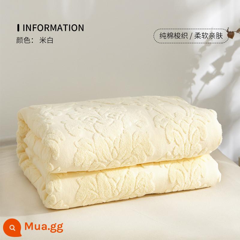 Hengyuanxiang cotton nguyên chất kiểu cũ chăn bông người lớn chăn mùa hè khăn bông chăn đơn điều hòa mùa hè mát chăn mỏng - 2247-màu be