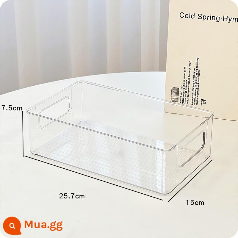 Hộp lưu trữ mỹ phẩm máy tính để bàn acrylic hộp trong suốt ký túc xá hộp hoàn thiện ngăn kéo nhựa có thể được xếp chồng lên nhau kệ - Túi xách nhỏ trong suốt