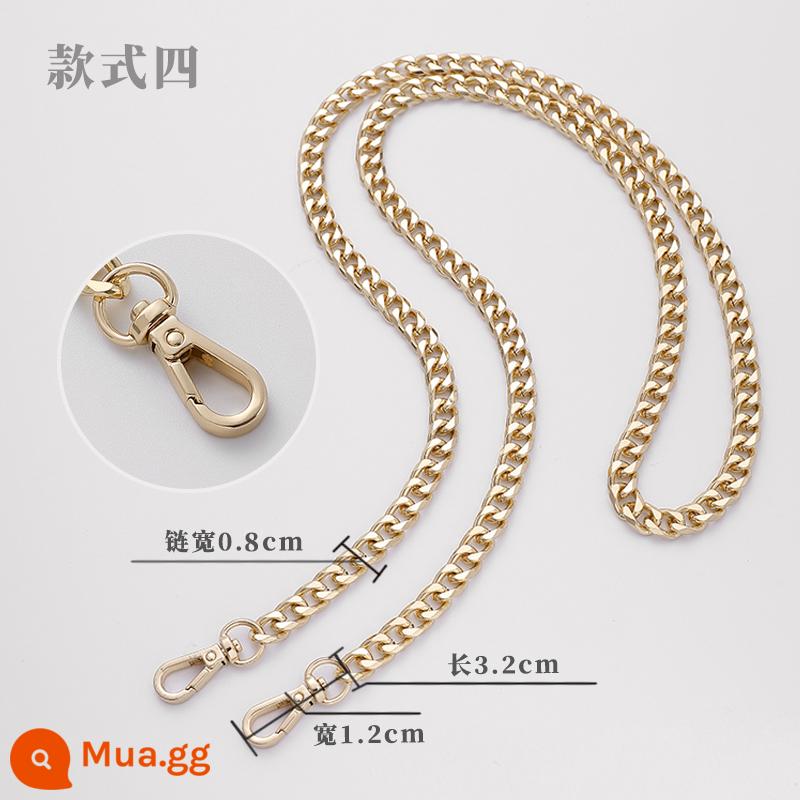 Khéo léo handmade hội thảo chuỗi chuyển đổi chuỗi đơn mua kim loại mở rộng chuỗi nách Messenger dây đeo vai phụ kiện túi thay thế - Kiểu 4 (40cm) vàng thẳng để trang trí di động