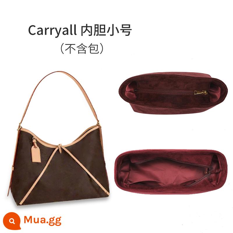 Xưởng thủ công Túi lót Carryall thích hợp cho túi chuyển đổi nhỏ LV Túi cỡ trung hỗ trợ lưu trữ Lớp lót chống biến dạng - Carryall [cỡ nhỏ] (màu đỏ tía) nhung nguyên bản