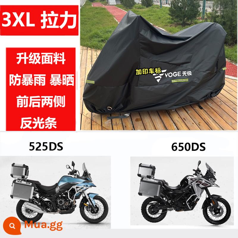 Thích hợp cho Loncin Promise 250rr xe bọc đầu máy xe che SR150GT chống nắng mưa 500ds xe đua 525 - Nâng cấp 3XL Rally 650DS 525DS Ba Hộp