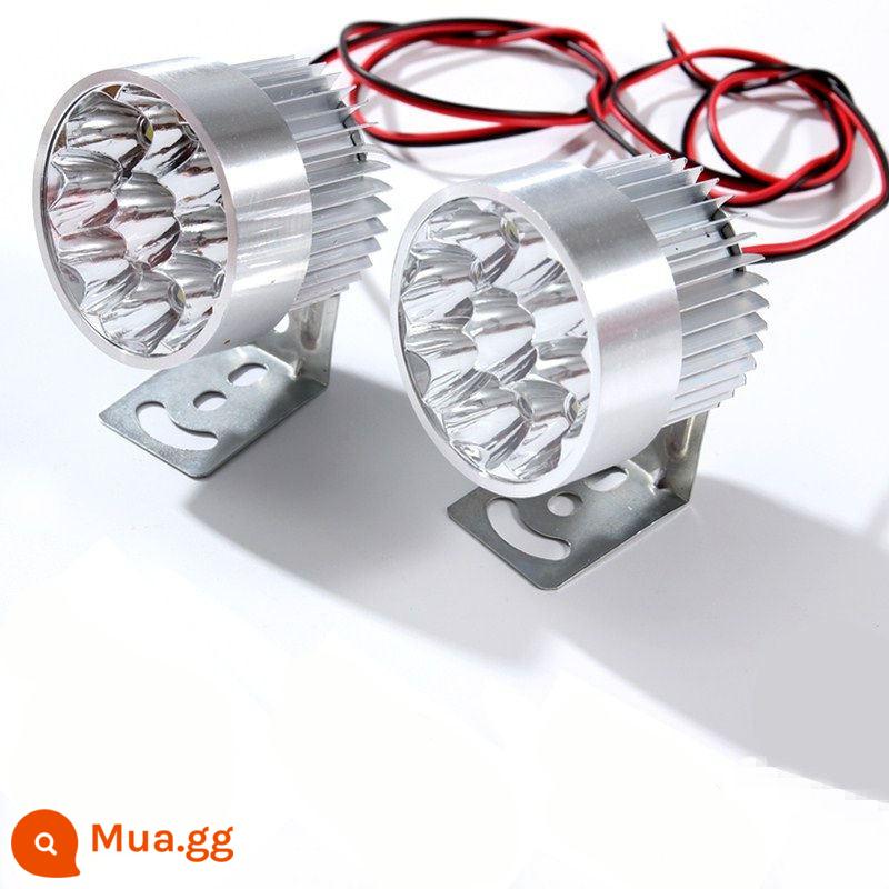 Xe máy 12V 4 bánh xe điện 60 đèn phòng khách siêu sáng 96V sửa đổi đèn pha đa năng ánh sáng mạnh chống thấm nước 48LED đèn - 9 hạt (đánh dấu) 2 miếng (bao gồm ốc vít)