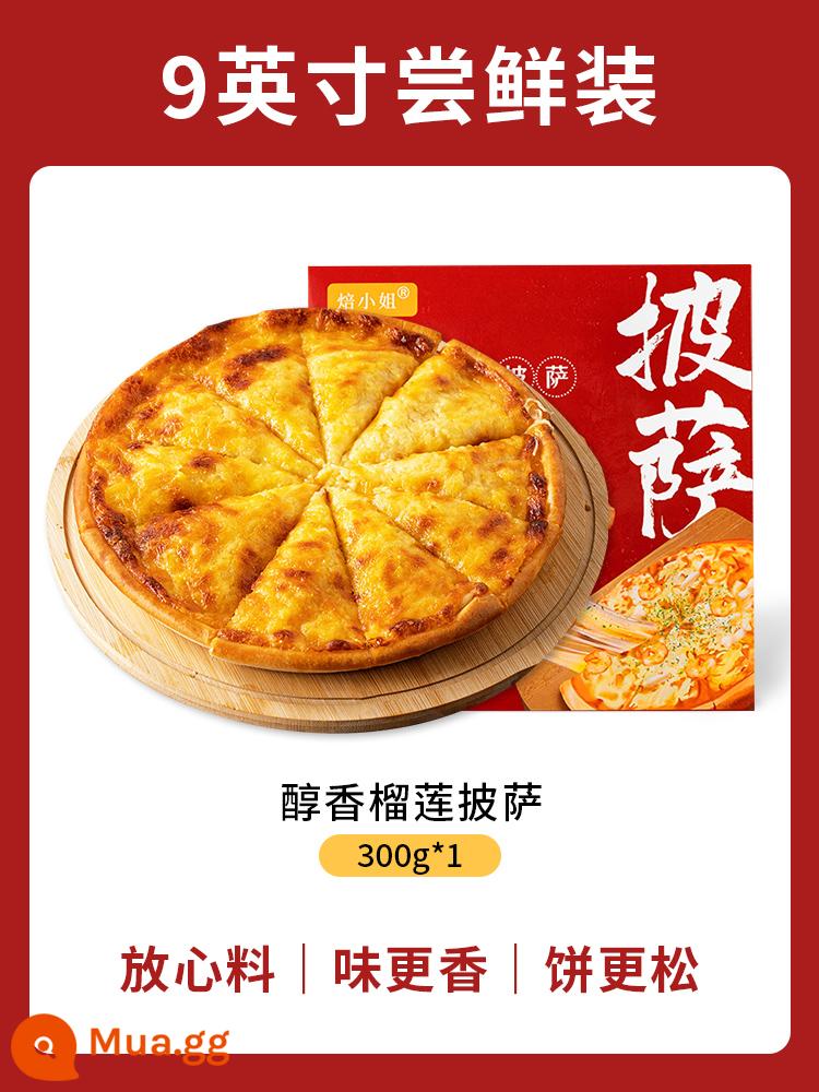 Bánh pizza sầu riêng phô mai đã làm nóng xong bánh pizza đáy ăn liền nướng nhanh bán thành phẩm bánh pizza nồi chiên không khí - 9 inch ngon [Pizza sầu riêng êm dịu]