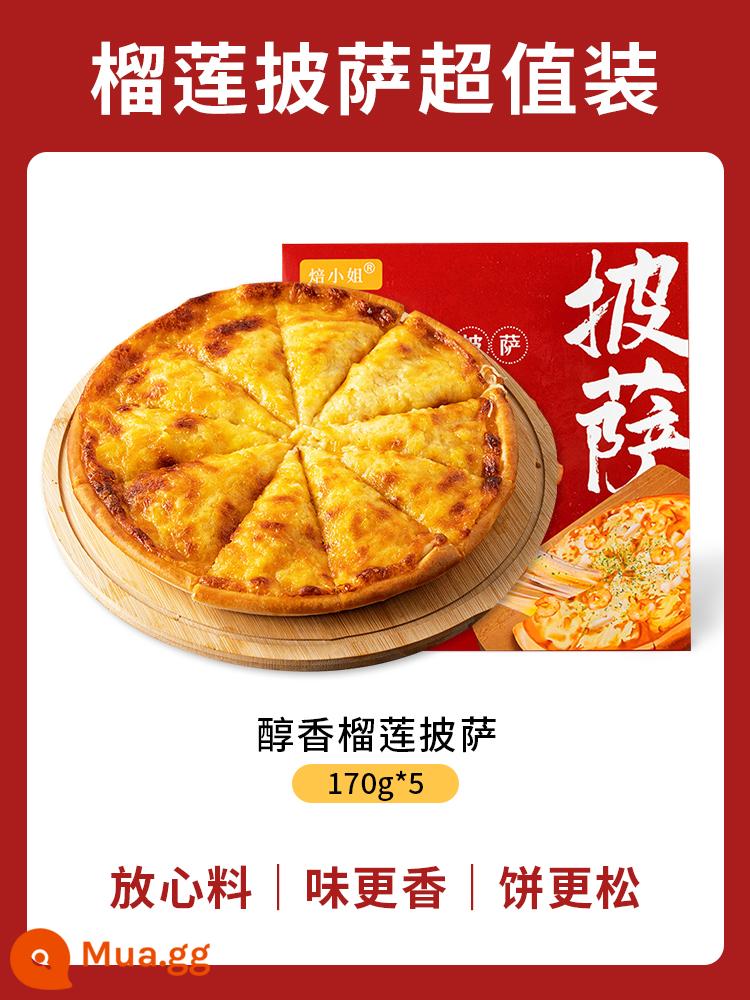 Bánh pizza sầu riêng phô mai đã làm nóng xong bánh pizza đáy ăn liền nướng nhanh bán thành phẩm bánh pizza nồi chiên không khí - [Khách hàng cũ mua lại] 5 phần 7 inch [Bộ sầu riêng êm dịu]