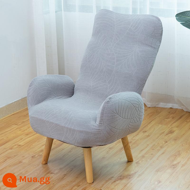 Ghế cho con bú đơn phụ nữ mang thai tựa lưng ghế cho con bú ban công ghế phòng chờ giải trí sofa lười phòng ngủ ngả ghế sofa nhỏ - Sofa màu be + vỏ rời màu xám lá