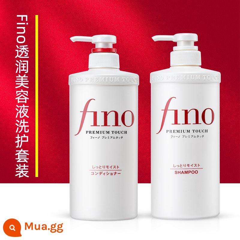 Dầu gội đậm đặc FINO Fen Nhật Bản cải thiện tóc xoăn, dầu xả, dầu gội khắc phục tình trạng khô, kiểm soát dầu và tạo độ bồng bềnh cho nữ - Bộ gội và chăm sóc FINO (dầu gội 550ml + dầu xả 550ml)