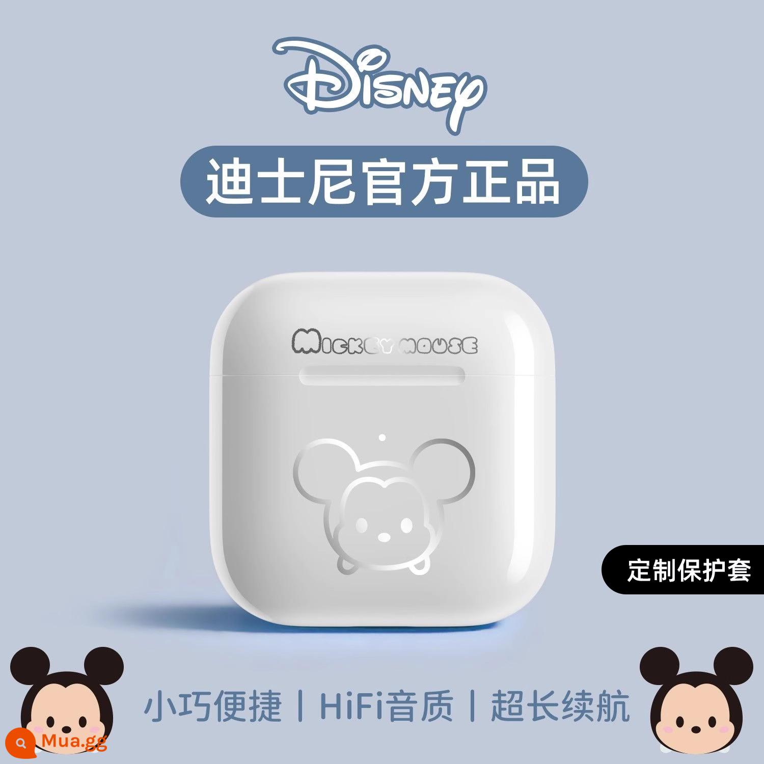 Tai nghe bluetooth mới của Disney mẫu cô gái không dây thể thao chống ồn chất lượng cao phù hợp với Huawei Apple Android - Mickey [Vỏ bảo vệ cá mập々Mở nắp và kết nối々sạc TYPE-C]