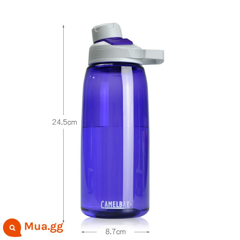 Người Mỹ bướu Camelbak cốc nước thể thao tập thể dục ấm đun nước công suất lớn di động ngoài trời uống trực tiếp miệng rồng bao phụ kiện - Hoa Iris Tím 1L