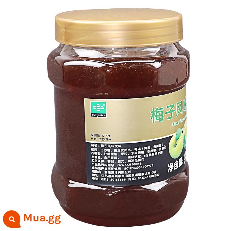 Mứt chanh leo tươi hảo hạng C trà chanh dây sốt trà trái cây có cùi mật ong trà hoa trái cây 1.2kg - Mận 1.2kg/lon