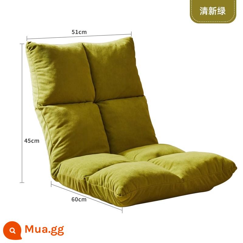 Ghế sofa lười Jiayi có cửa sổ có thể điều chỉnh đệm gấp đơn tatami có thể nằm và ngủ trên ghế thư giãn trong phòng khách - Xanh|Lấp đầy bốn lưới [Bán trước ngày 25 tháng 3, điều chỉnh nhiều tốc độ