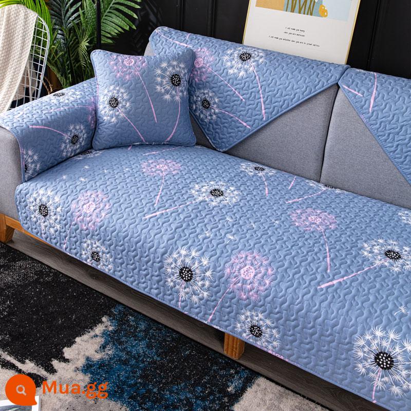 Giá Đặc Biệt Giải Phóng Mặt Bằng Vải Cotton Nguyên Chất Sofa Đệm Chống Trơn Trượt Bắc Âu Đơn Giản Bốn Mùa Đa Năng Đệm Sofa Cotton Khăn - bồ công anh