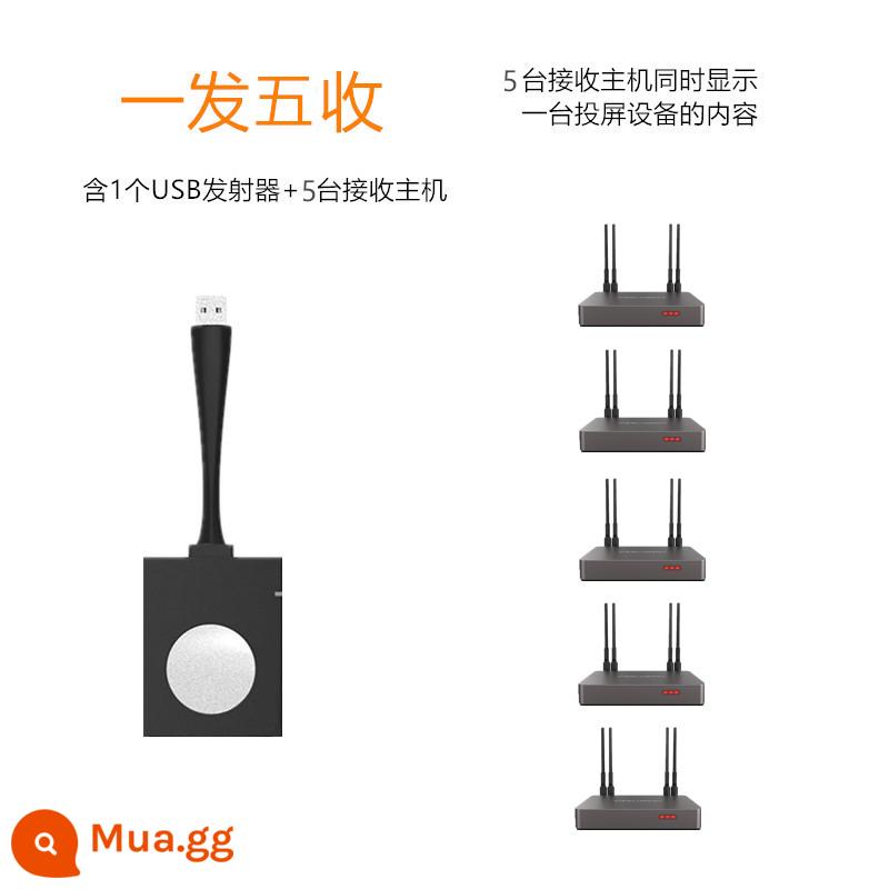 Máy tính USB màn hình không dây máy chiếu máy chiếu truyền 4kHDMI điện thoại di động TV màn hình phẳng cùng màn hình blueberry pie P100 - Một lần gửi và năm lần nhận