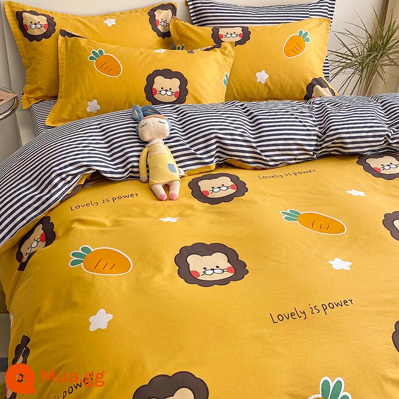 Cotton nguyên chất vỏ chăn đơn mảnh cotton đôi vỏ chăn 180x200X230 ký túc xá sinh viên đơn 150x200cm mùa xuân và mùa thu - simba