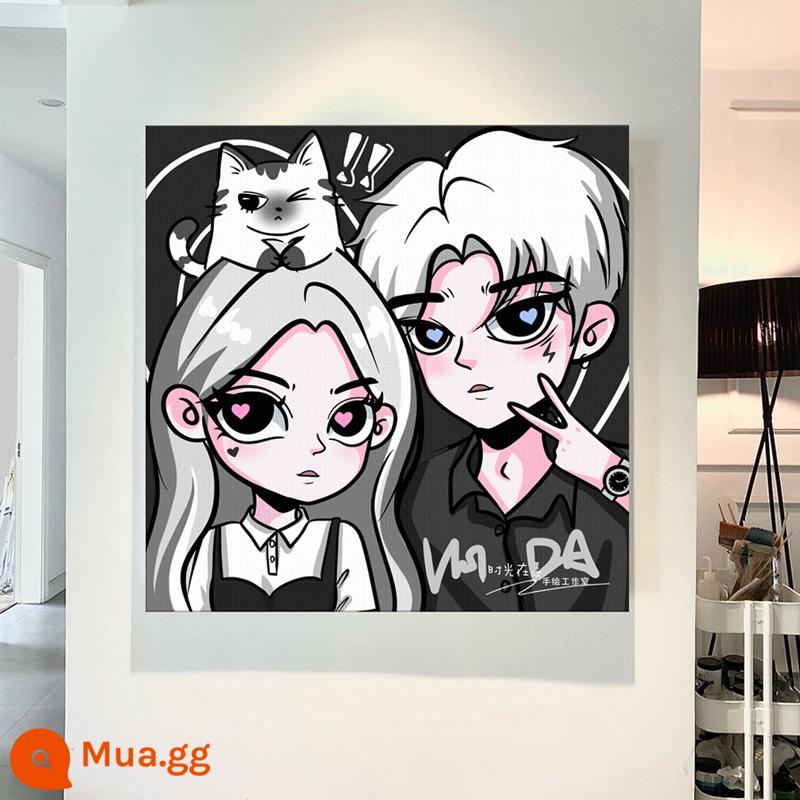 Star Butterfly Princess] Tôi muốn trở thành một bức tranh trang trí sơn dầu in bằng tay avatar hoạt hình ảnh bestie ảnh thật - Gió sao Walker