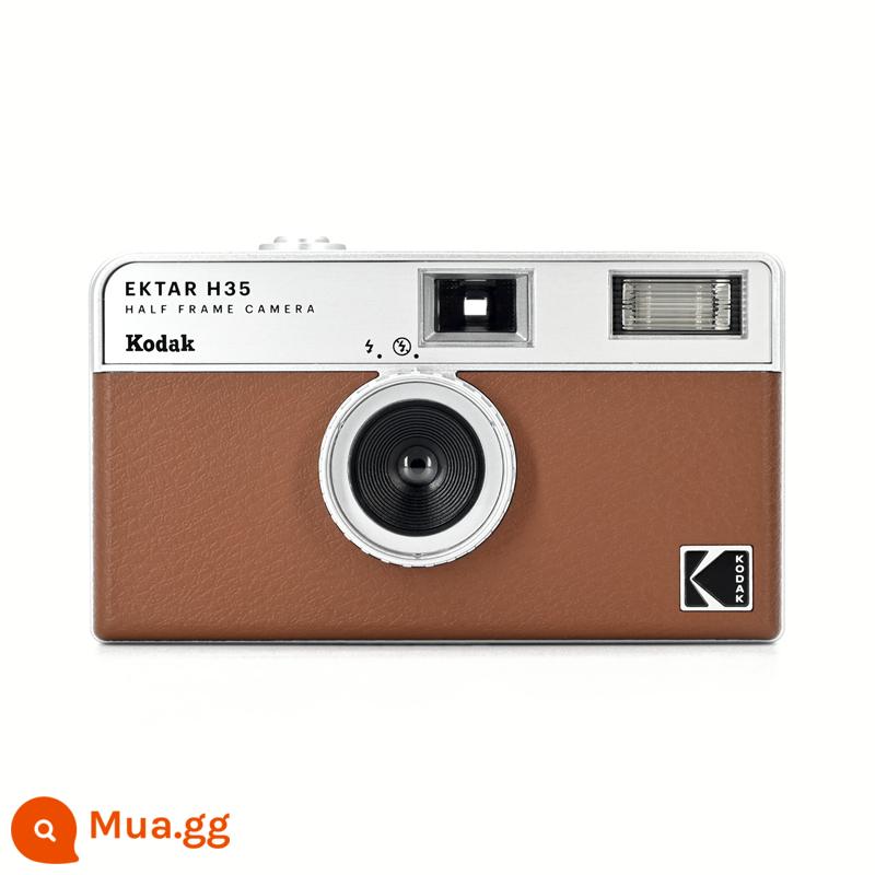 Mỹ Mới Kodak H35 Camera 135 Nửa Khung Có Thể Mất 72 Bằng Tay Đèn Flash Điểm Miễn Phí Vận Chuyển - nâu