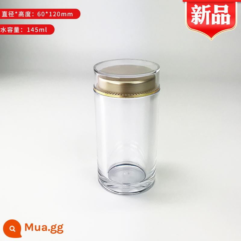 Bao bì hoa sanqi hoa sâm phương tây chai tinh thể trong suốt chai thuốc truyền thống Trung Quốc. - 60*120 dung tích 145ml