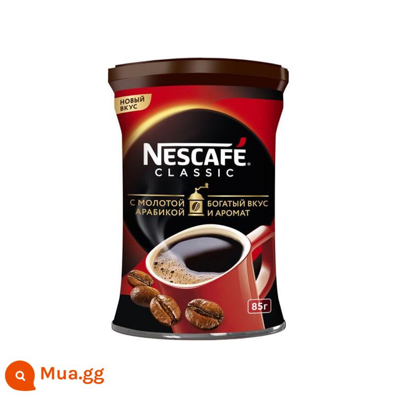 Cà phê Nestlé Gold Huy chương nhập khẩu từ Nga, cà phê đen nguyên chất hòa tan cao cấp, rang và đông khô, không thêm đường và ít béo - Lon sắt sấy phun sương chai 85g