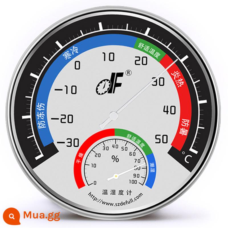 Đồng hồ đo nhiệt độ và độ ẩm trong nhà Defu DF phòng máy tính kho kho nhà máy xưởng nhiệt kế để bàn treo tường kiêm dụng - Giấy chứng nhận bạc [được cấp bằng sáng chế] hỗ trợ việc phát hành hóa đơn đặc biệt và cung cấp báo cáo thử nghiệm CNAS