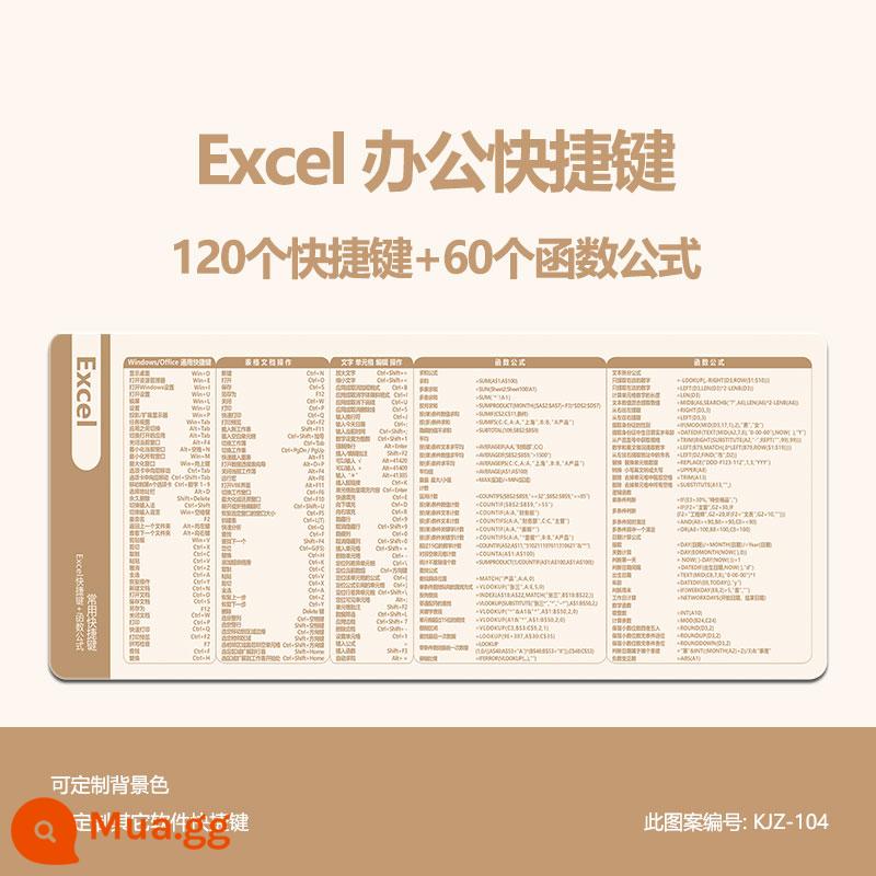 Văn phòng WPS văn phòng công thức hàm Excel siêu lớn Bàn di chuột PS CAD Word Phím tắt PPT Daquan - Phím tắt lạc đà Excel KJZ-104 + hàm công thức