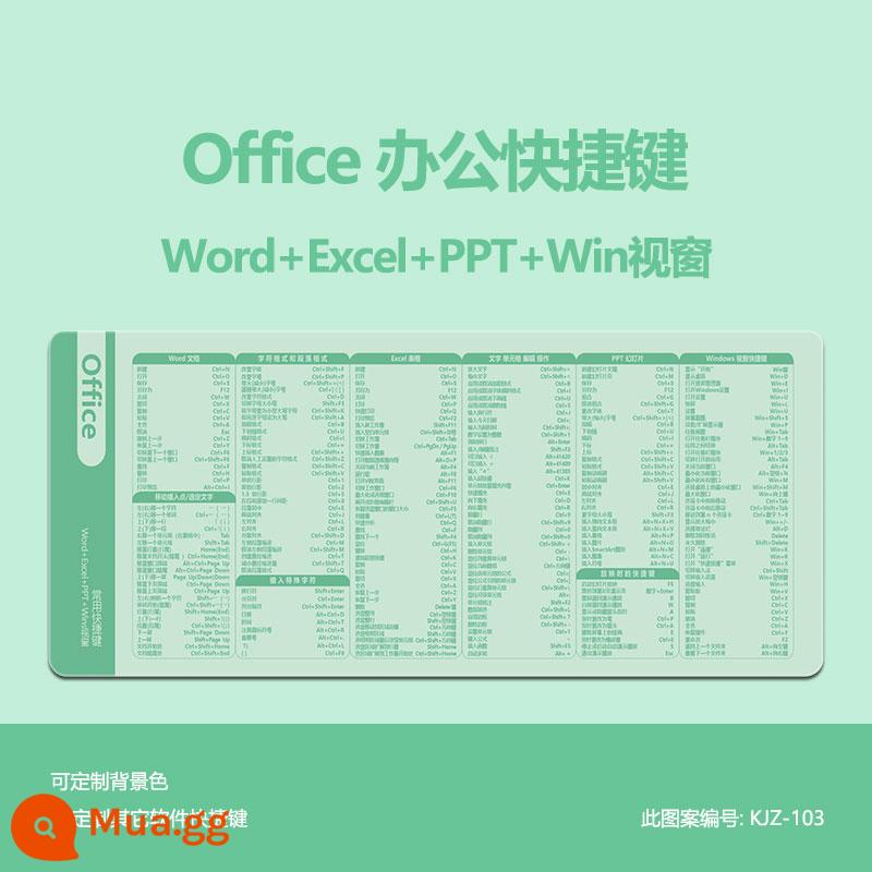 Văn phòng WPS văn phòng công thức hàm Excel siêu lớn Bàn di chuột PS CAD Word Phím tắt PPT Daquan - Phím tắt văn phòng KJZ-103