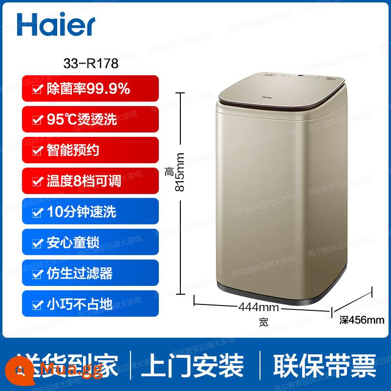 Máy giặt Haier 3,3kg Bánh xe sóng nhỏ Nhỏ đầy đủ tự động cho bà mẹ và trẻ sơ sinh Trẻ em chuyên dụng triệt sản MBM33-R188S - [3,3kg] MBM33-R178 không sạch