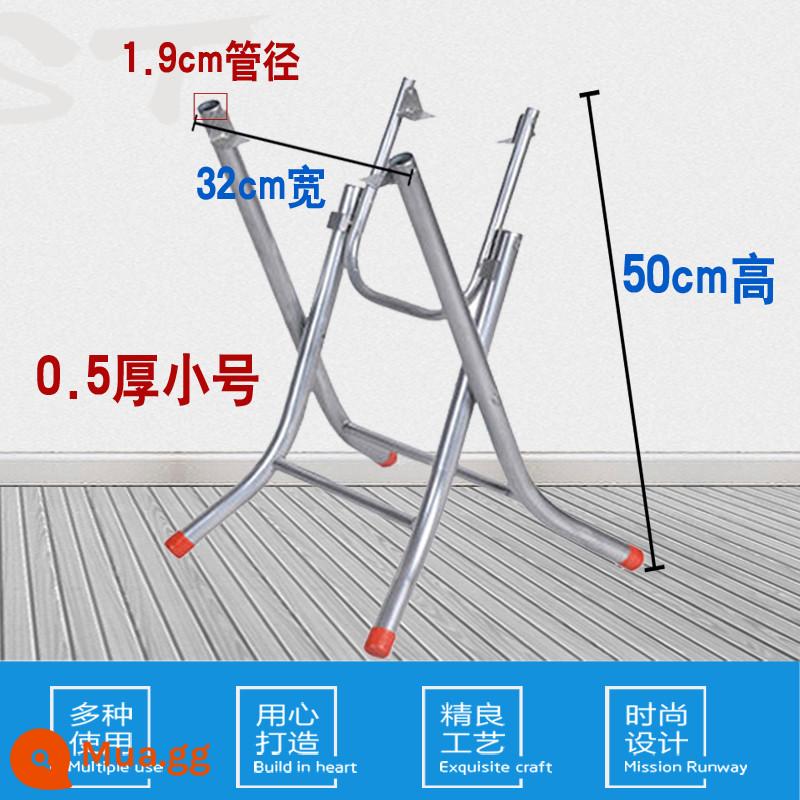 Miễn phí vận chuyển bàn ăn chân máy gấp đơn giản khung chân bảng bánh răng lớn khung bảng sắt bàn chân kệ thép không gỉ khung bàn tròn - Chiều cao mở rộng nhỏ 50 độ dày ống 0,5 đường kính ống 1,9 bạc mạ kẽm