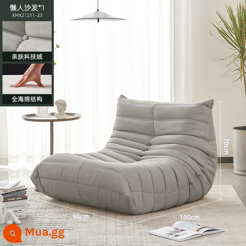 Mùa Đông Gấu Sâu Bướm Sofa Lười Tất Nam Ban Công Ghế Giải Trí Ánh Sáng Phòng Ngủ Cao Cấp Sofa Nhỏ Bắc Âu Đơn Ghế Chống Bẹp Đầu - Ghế đơn giải trí KF-41 Phiên bản xốp-Bionic Technology Velvet [Beige]