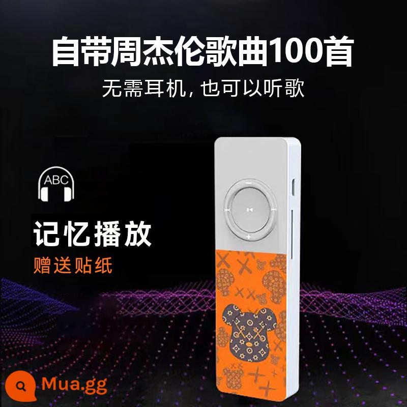 [Tik Tok Kuaishou Hot Songs] MP3 Walkman Mini Học Tiếng Anh Nghe Nhạc Di Động - Phiên bản phát lại Little Bear [Tai nghe + cáp sạc miễn phí] Đi kèm các bài hát của Jay Chou