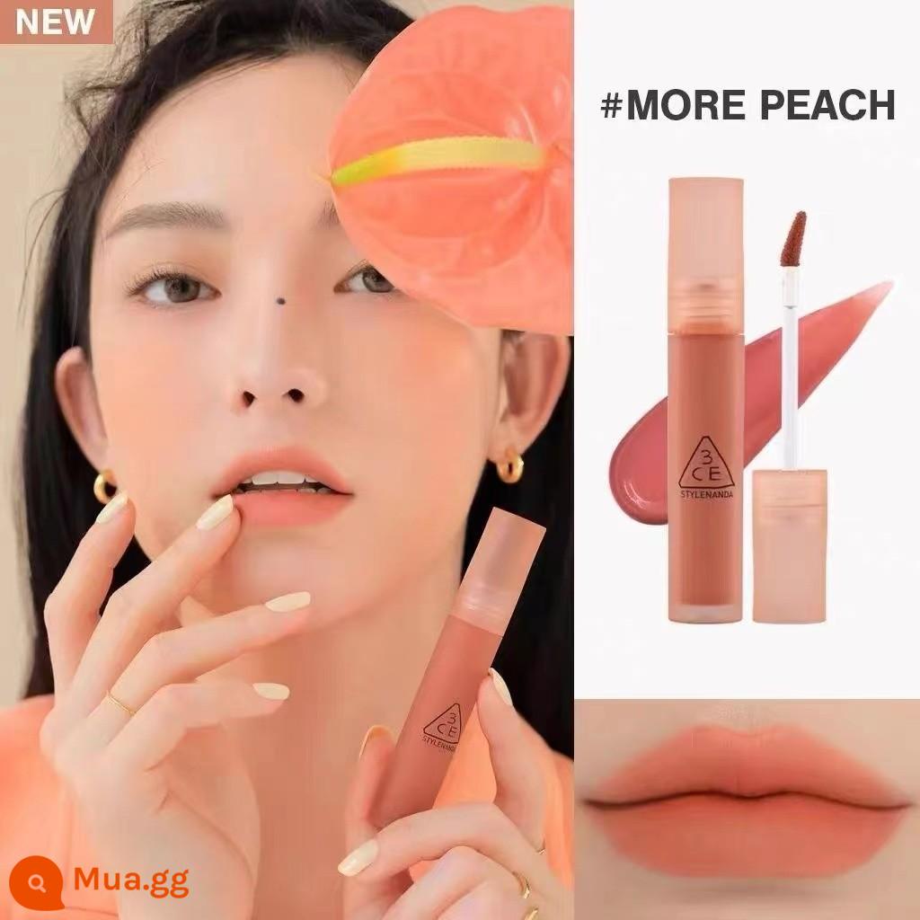 Màu Mới 3CE Son Men Nước Sương Laydown Nhung Mờ Gương Son Môi Cà Phê Đắng Màu Taupe Chính Thức Hàng Đầu Nữ - #more đào "Almond Khỏa thân" đang có hàng