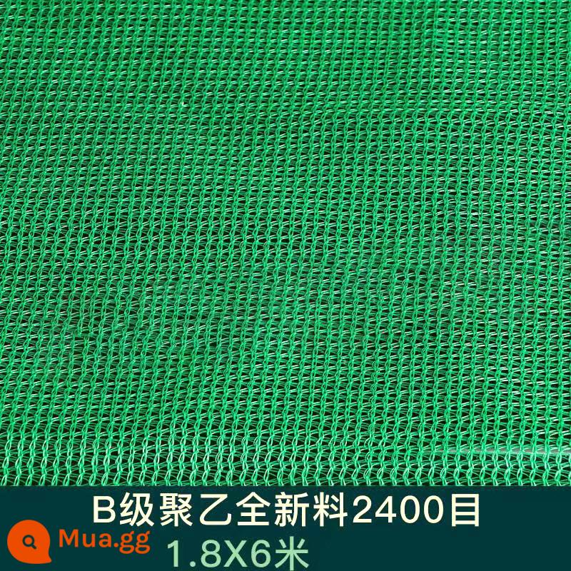 Lưới an toàn công trường khung ngoài lưới dày đặc chống cháy lưới kỹ thuật xanh lưới chống bụi xây dựng lưới bảo vệ khung đại bàng - Vật liệu mới polyetylen loại B 2400 lưới 1,8 * 6 mét