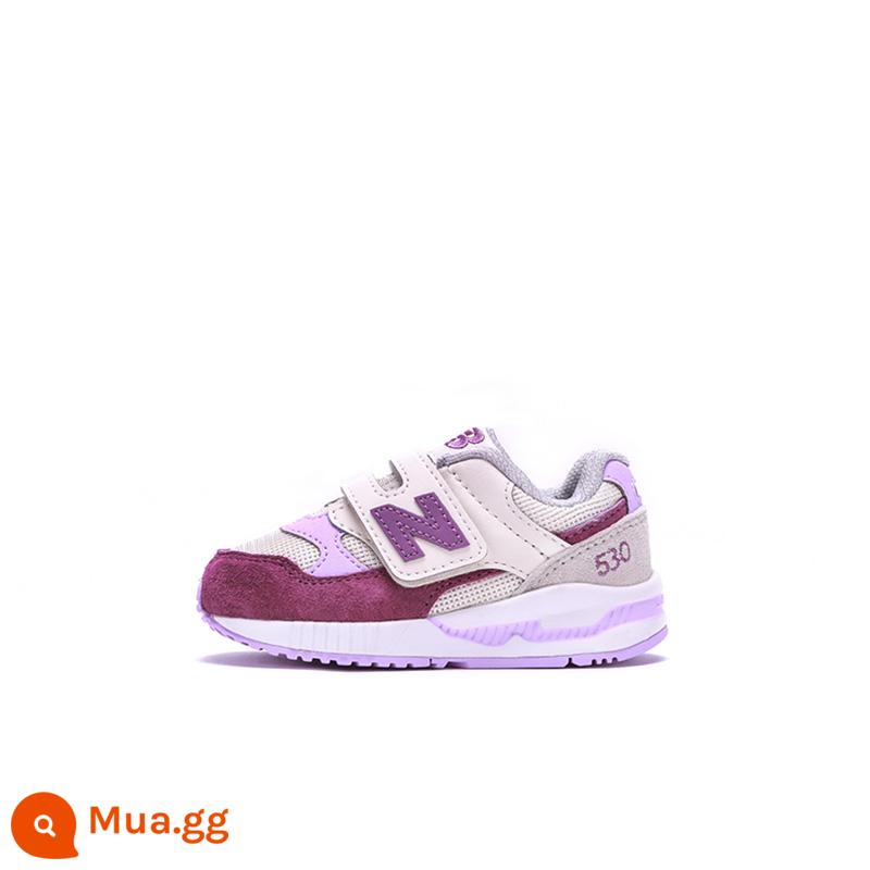 Giày New Balance Nb chính hãng dành cho trẻ em 0~4 tuổi bé trai và bé gái mùa thu đông giày thể thao nhẹ cho bé tập đi 530 - KV530SDI/tím trắng nhạt