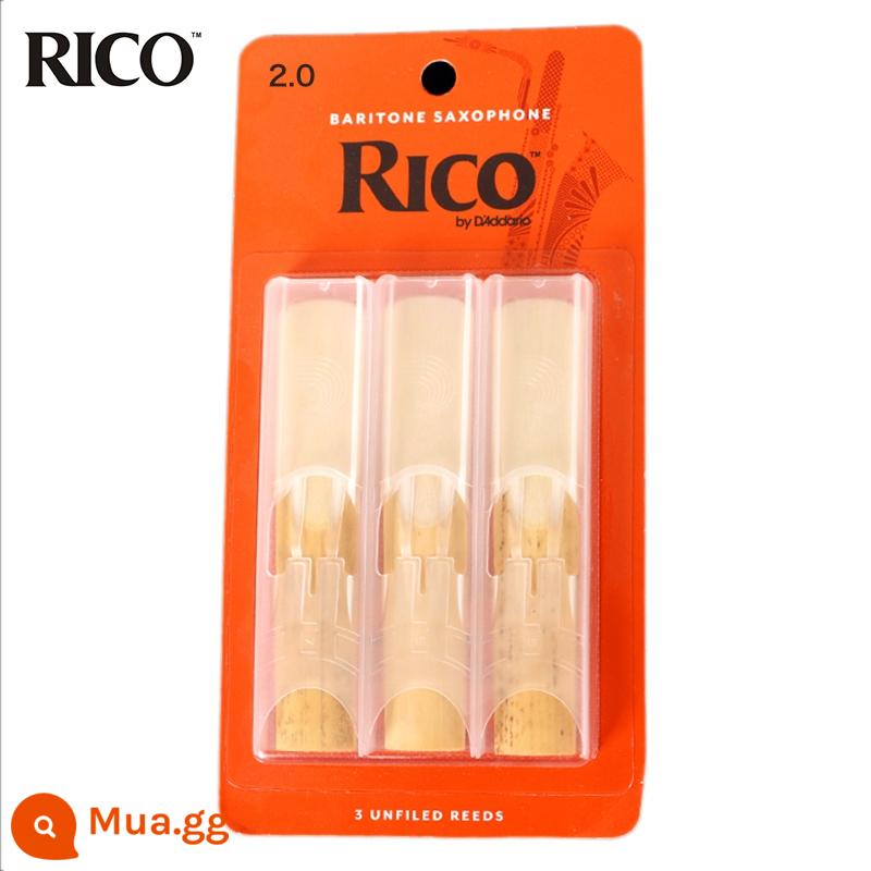 RICO Whistle Hộp Vàng Hộp Cam Barry East Bass Saxophone E-drop 3 cái 10 cái đơn mảnh - Số 2.0 một tấm [ba miếng]