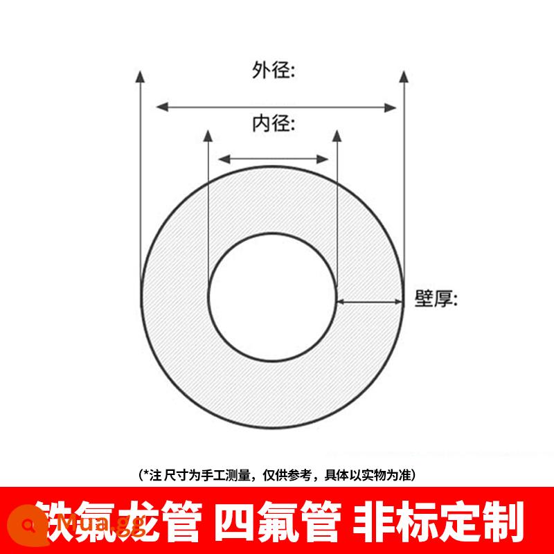 Ống Tetrafluoro chịu nhiệt độ cao Poly trong suốt ống tetrafluoroethylene Ống Teflon Ống PTFE chống ăn mòn Ống cứng Teflon - Tùy chỉnh/kích thước/màu sắc (tham khảo dịch vụ khách hàng)