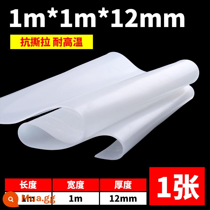 Tấm cao su silicon cao su chịu nhiệt cao su chống sốc đệm đệm đệm silicon gia công cao su silicon dày 3/5/10mm độ đàn hồi cao - 1m*1m*12mm