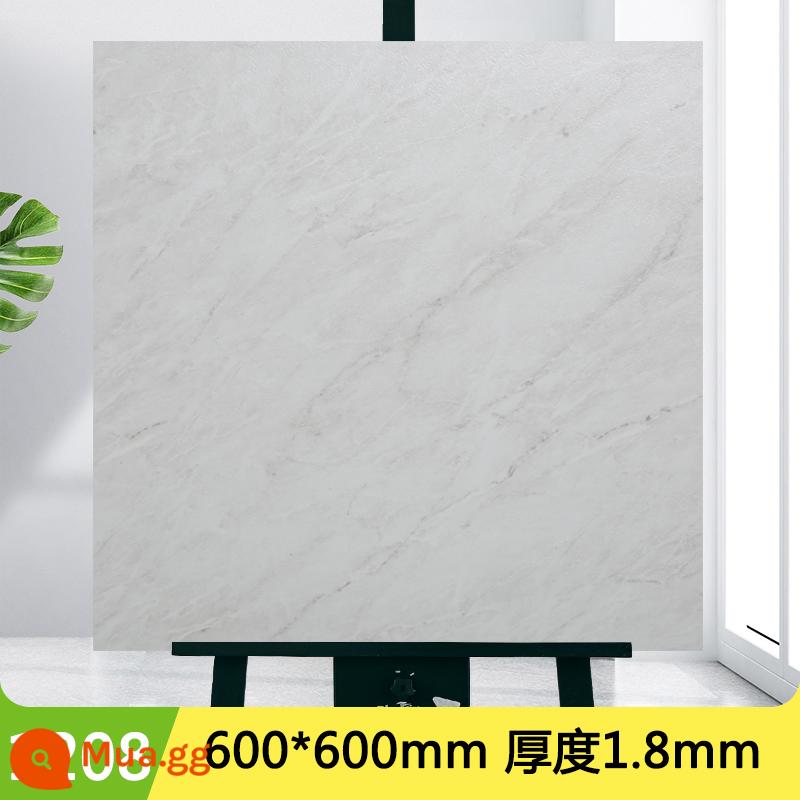 5㎡ sàn nhựa PVC hình vuông giả da gạch hoa văn đá cẩm thạch miếng dán sàn nhựa tự dính thương mại dày chống thấm nước chống mài mòn - Màu trắng nhạt model 5m2 1208