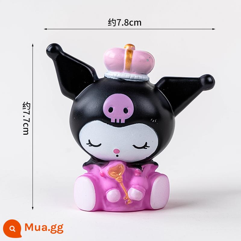 Người nổi tiếng Internet phim hoạt hình Melody Culomi Pacha phù hợp với con chó bánh sinh nhật đồ trang trí trang trí dễ thương con chó quế plug-in - ngọc lục bảo