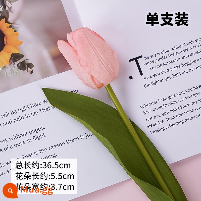 Lưới đỏ mô phỏng hoa tulip Trang trí bánh ngày lễ tình nhân chỉ có nữ thần sắc đẹp trang trí bánh cổ tích nhỏ - Mô phỏng hoa tulip màu hồng 5 miếng siêu thực