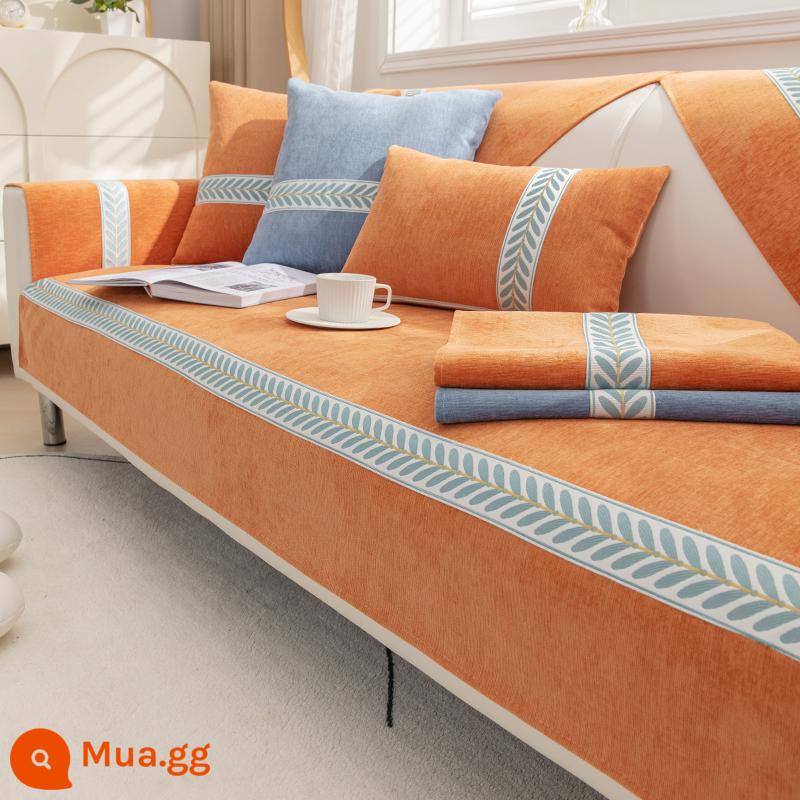 Đệm Sofa Bốn Mùa Đa Năng Đơn Giản Hiện Đại Đa Năng Bọc Ghế Sofa Tất Cả Gối Tựa Lưng Khăn Vải Đệm Chống Trơn Trượt - Ruoyan-cam