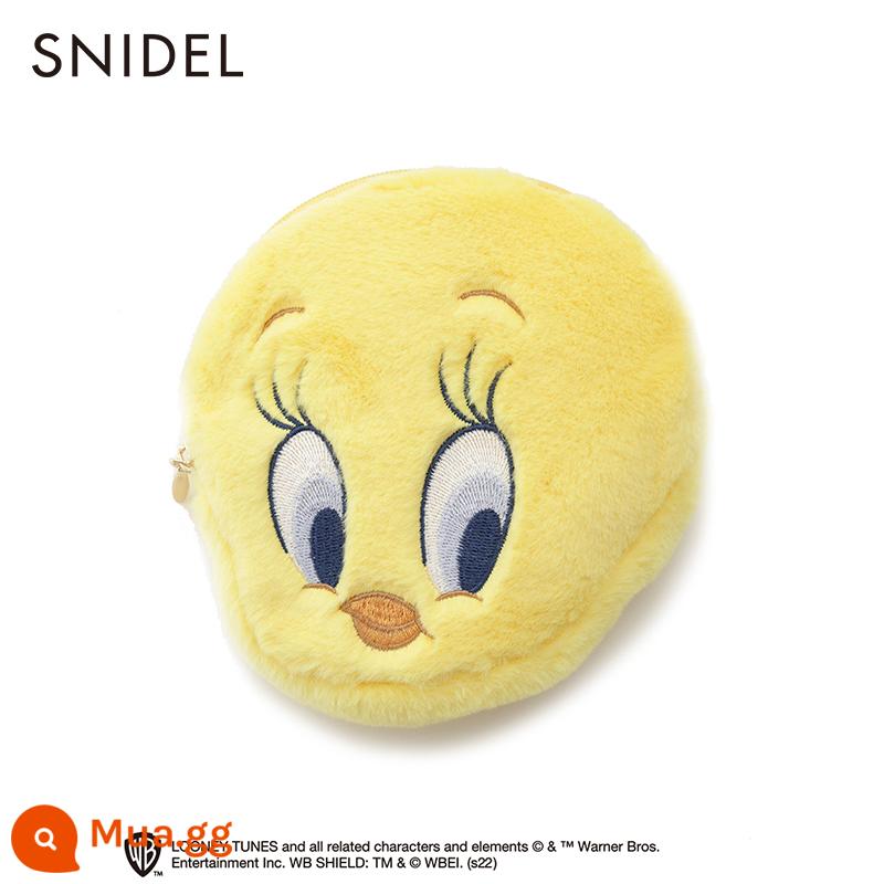 SNIDEL HOME2022 mùa thu đông mới mô hình hợp tác tweety túi lưu trữ thay đổi jacquard SHGG224264 - màu vàng