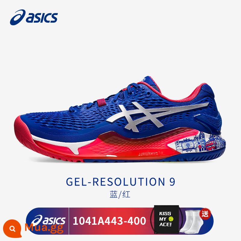 Giày Tennis Asics Arthur Resolution R8/R9 Huấn Luyện Thi Đấu Nam Nữ Giày Thể Thao Quần Vợt Chuyên Nghiệp - RS9 London Limited [Tặng giày + Tất tennis] 1041A443-400