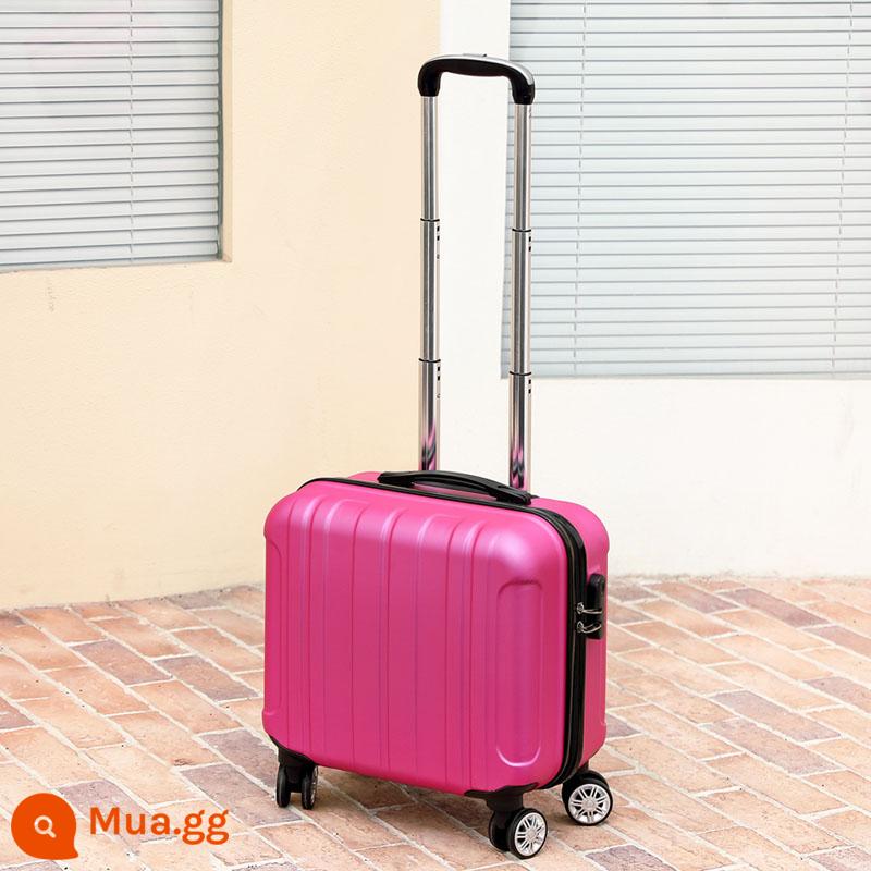 Nội Trú 18 Inch Lưới Đỏ Ins Vali Nhỏ Nhỏ Nữ Đa Năng Bánh Xe Đẩy Trường Hợp Nam Ánh Sáng Mật Khẩu Vali - Hoa hồng đỏ [Bền bỉ và Cổ điển]