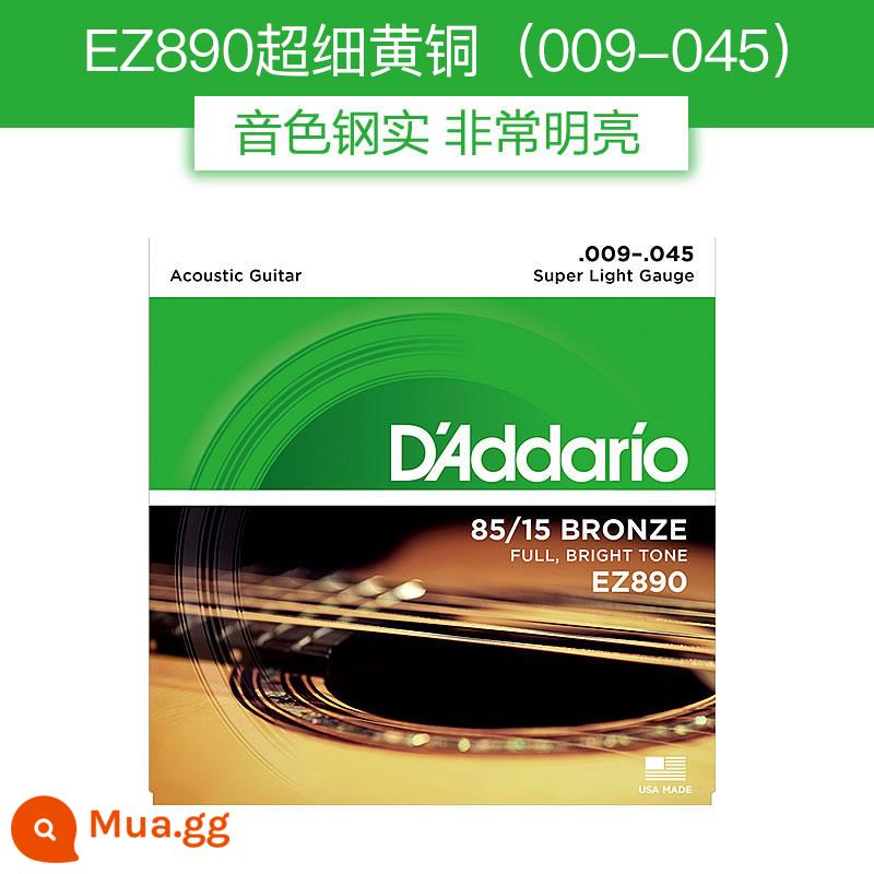 Dây đàn guitar Daddario EJ16 bộ dây đàn ballad bằng gỗ EZ910 dây đàn guitar phổ EXP16 trọn bộ - Cảm ứng siêu mềm|EZ890 Brass 009