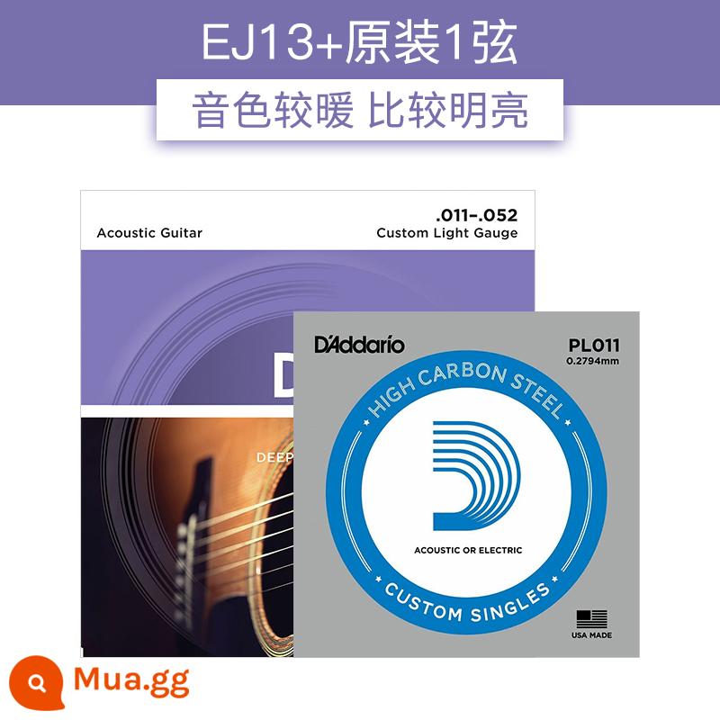 Dây đàn guitar Daddario EJ16 bộ dây đàn ballad bằng gỗ EZ910 dây đàn guitar phổ EXP16 trọn bộ - EJ13+ 1 dây gốc