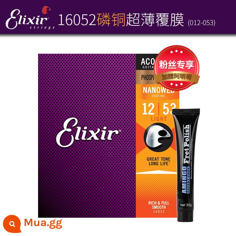 Dây Đàn Guitar Acoustic Elix 16052 Ballad 11052 Dây Đàn Guitar Trọn Bộ ELIXIR Elix - [Giới hạn 500 chiếc, kèm theo dán phím đàn miễn phí] 16052 đồng phốt-pho