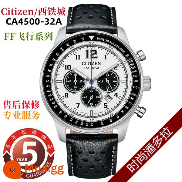 Đồng hồ nam dòng máy bay CitizenCITIZENFF Huang Jingyu CA4500-16X/32A/24H - CA4500-32A giao hàng trong vài giây + bảo hành chung 1 năm trên toàn quốc + bảo hành miễn phí 6 năm, dây da chính hãng miễn phí